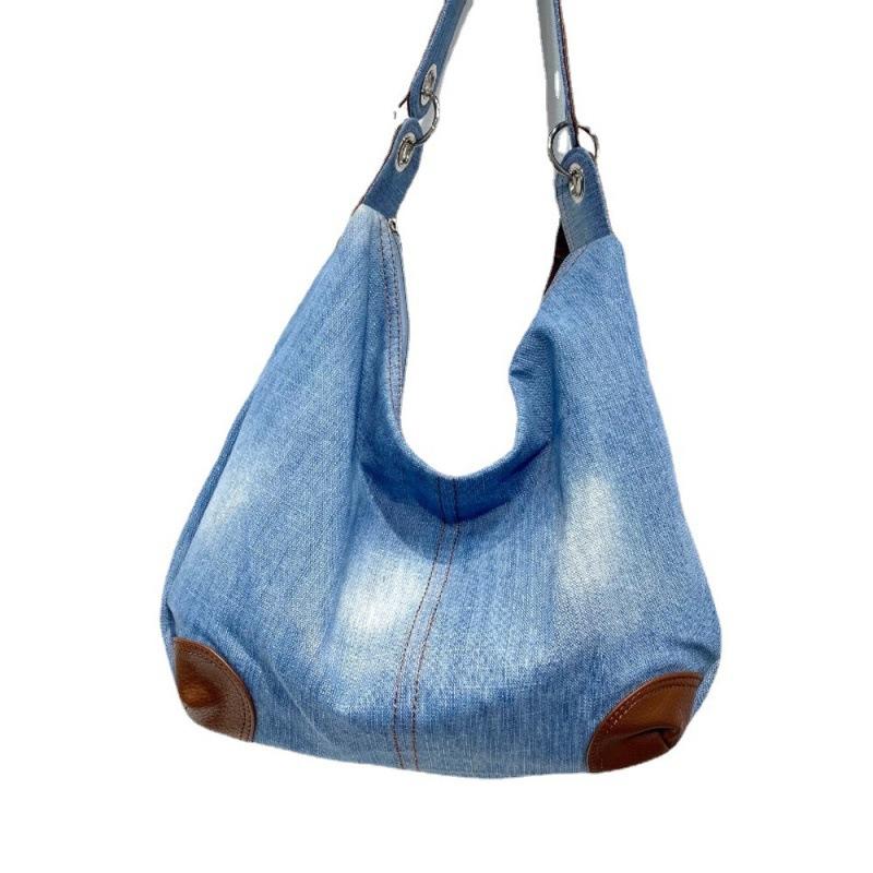 Bag Women'S Summer Women'S Bag Shoulder Crossbody Bag Bucket Bag Denim Canvas Tote Bag