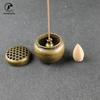 Grid Lncense Burner Retro Copper Dish Japan Korea Buddha Incense Holder Burner Brass Mini Sandalwood Censer Incense New