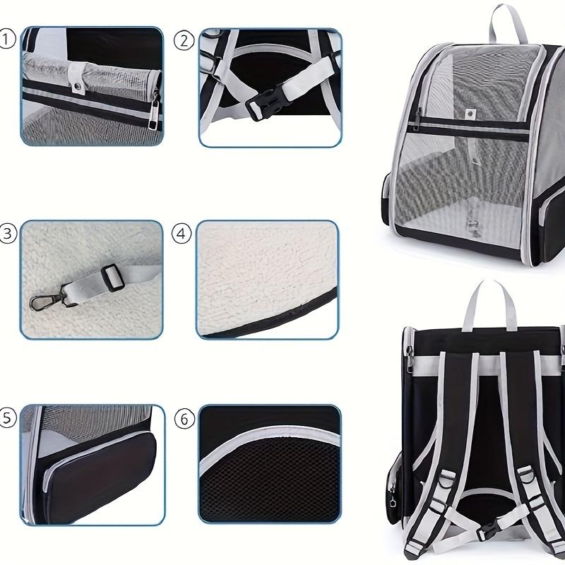 Cat Space Capsule Backpack for Outdoor Use, Breathable Dual-Shoulder Cat Carrier, Portable Travel Bag for Cats, Foldable Breathable Dual-Shoulder