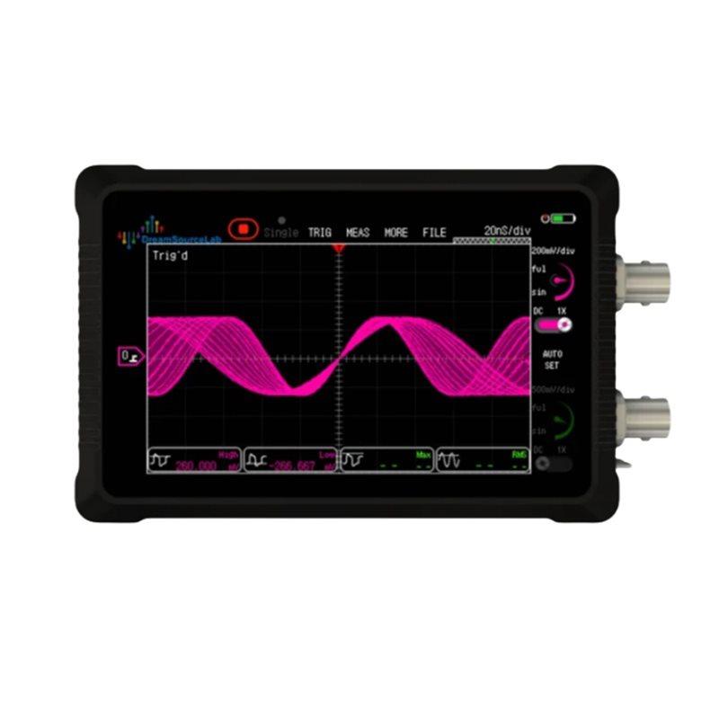 

HHO-DS4T252 Scope Dstouch Handheld Oscilloscope 2CH 4.3Inch Touch Screen FPGA+ DRAM 50Mhz 200Msa/S DS4T252 чорний