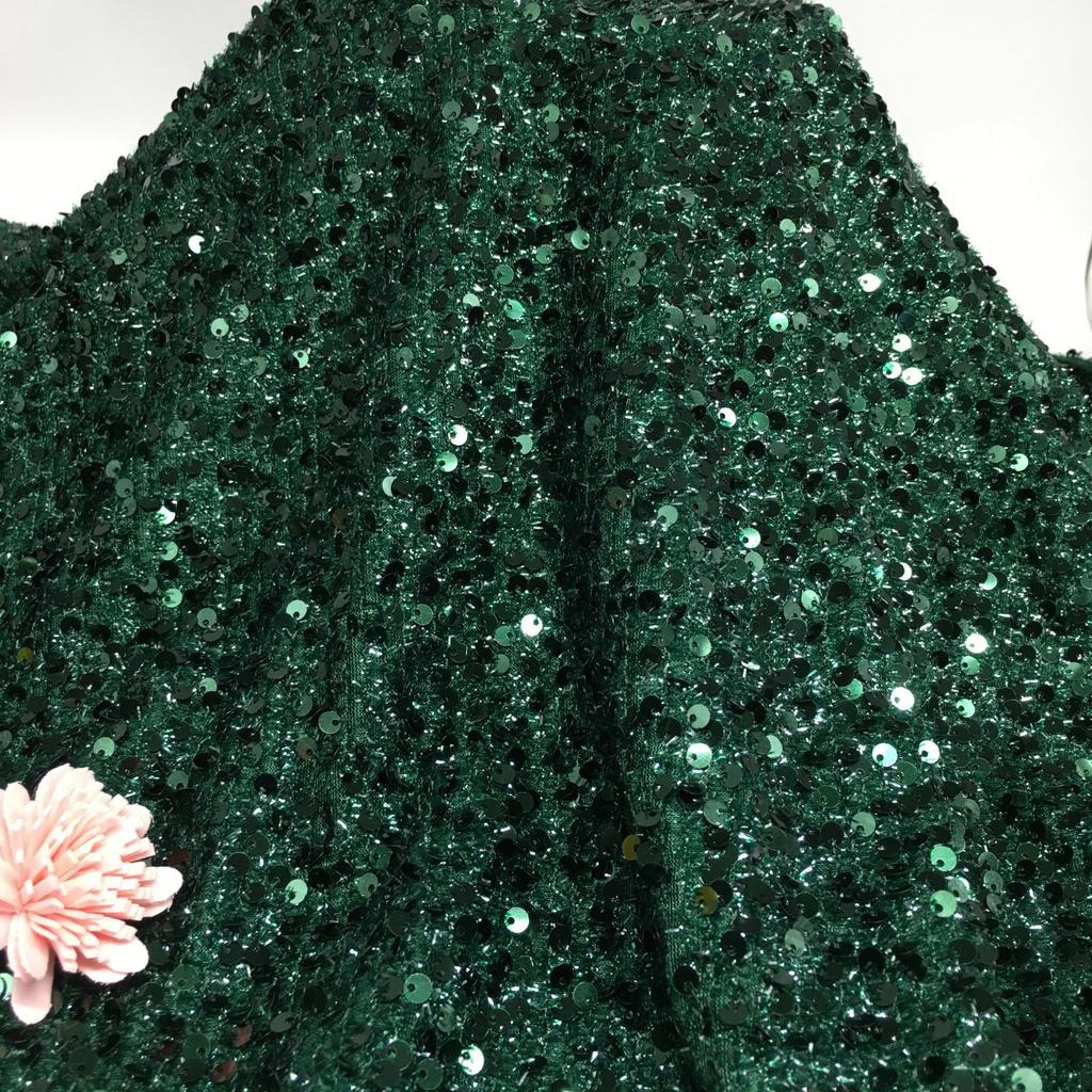 Technology Good Price 5MM Shine Ground Tulle Sequin Fabric Colorful Embroidered Sequin Fabric for Women Wedding Dress for Girls