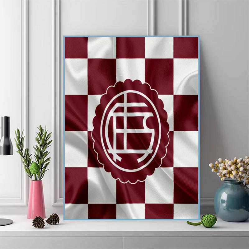 Club Atletico Lanus Pattern 3pcs 100% Round Full Drill 5D DIY Diamond Painting Embroidery Cross Stitch Rhinestone Décor