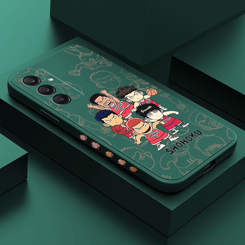 Cartoon Colorful Pattern Printing Phone Case Square Liquid Silicone TPU Full Cover Camera Shockproof Protection Cover for Samsung Infinix Tecno