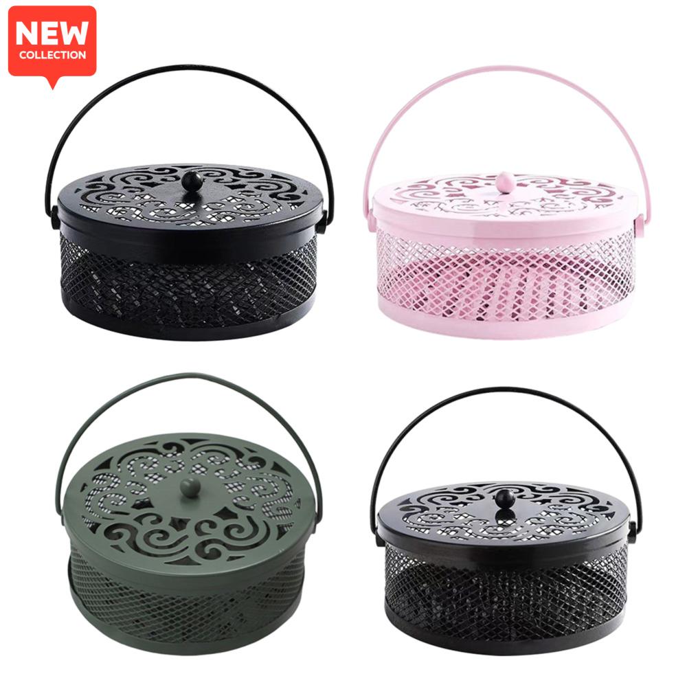 Insect Repellent Mosquito Coil Tray Holder Cover Sandalwood Incense Burner Anti-fire Anti-Mosquito Mosquito-repellent Holder