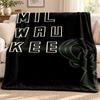 Milwaukee Bucks Blanket Flannel Blanket Soft Cozy Plush Throw for Sofa Bed Lightweight Home Decoration Outdoor Camping
