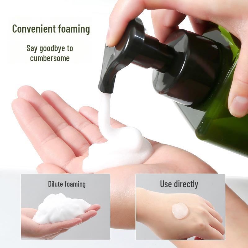 Plastic Square Foam Pump Bottle for Hand Soap, Shower Gel, and Mousse  