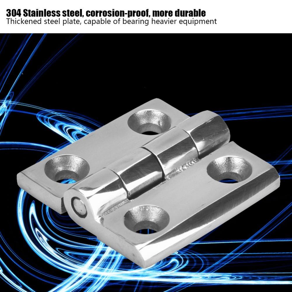 2 Pack 2" x 2" / 1.5" x 1.5" Boat Butt Hinges 316 Stainless Steel Investment Casting Construction Marine Grade Hatch Hinge