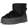 UGG Thermal Abrasion Resistant Short Snow Boots Women's Black 1143932-BLK-