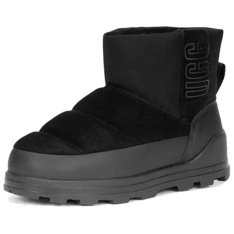UGG Thermal Abrasion Resistant Short Snow Boots Women's Black 1143932-BLK-