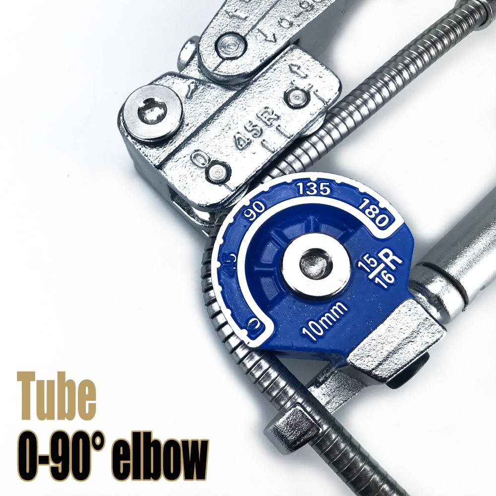 180 Degree 10mm Heavy Duty Tube Bender Non-slip Handle Optional Bending Angle Hose 0-180 Degree Bend and Tube 0-90 Degree Elbow