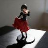 PVC Gift New A LIVE Tokisaki Kurumi Anime Figure Cute Girl Model Toy Black Dress Dress Up Standing Model Car Model Ornaments Toy