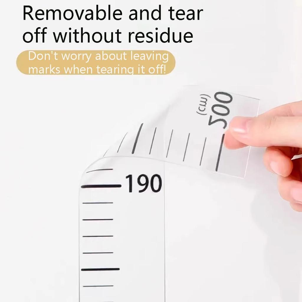 1PC Height Sticker 0-200cm Sticker, Living Room Bedroom, Middle School Student Dormitory Wall Waterproof Self-adhesive Height Pa