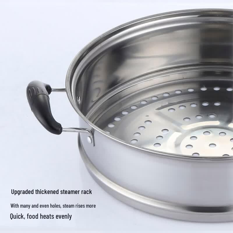 WODHO 28CM Double-Layer Multi-Function Steamer Pot