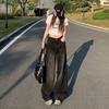 Light-colored Wide-leg Jeans Women's Summer New Straight Loose High-waisted Drape and Thin Versatile Floor Pants