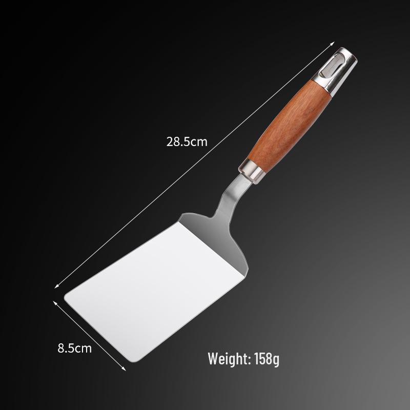 Víceúčelová lopata z nerezové oceli na palačinky, tiramisu, ovoce, teppanyaki, steak a pizzu