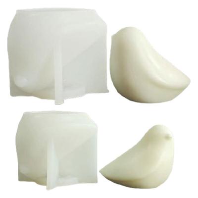 Moules en Silicone 3D Oiseau Bougie pour Bougie Savon Décorations en Gypse Artisanat, Moules en Silicone Plâtre pour Résine Époxy, Artisanat