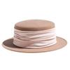 2026 Women's British Retro Wool Felt Hat - Autumn/Winter Flat Top, Brimmed, Casual Design