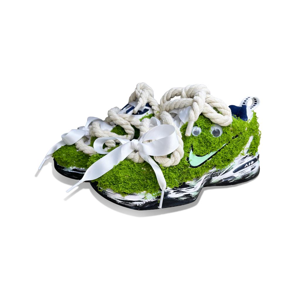 Nike Air Monarch 4 Grinch Scarpe da Ginnastica Chunky Basse Unisex Giallo Verde 415445-102(Team513-)