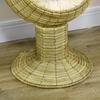 Raised Detachable Cat house, Natural Mat Grass Cat Bed, with Cushion