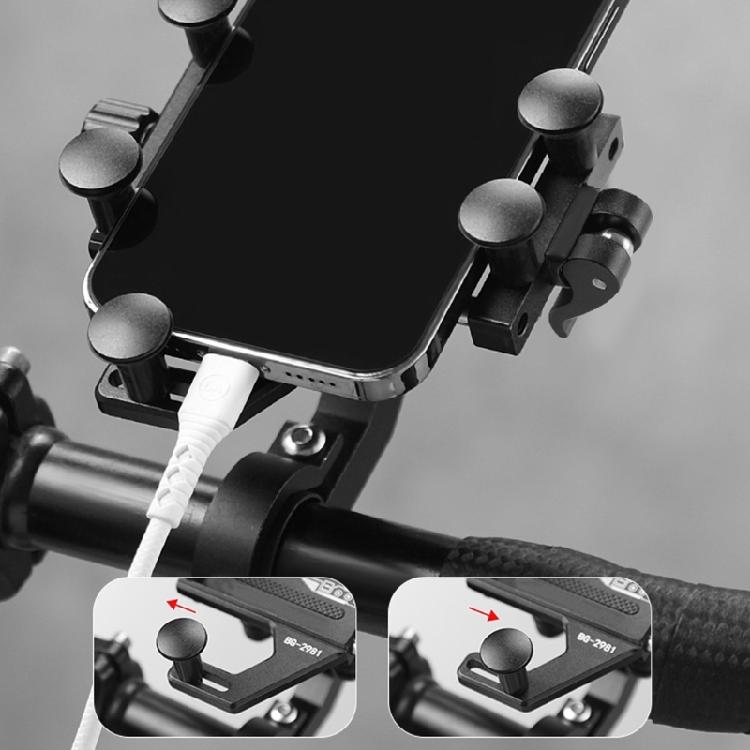 Light Weight Road Bicycles Stand Aluminum Alloy Shockproof Phone Brackets Handlebars Phone Mount Clip Enduring