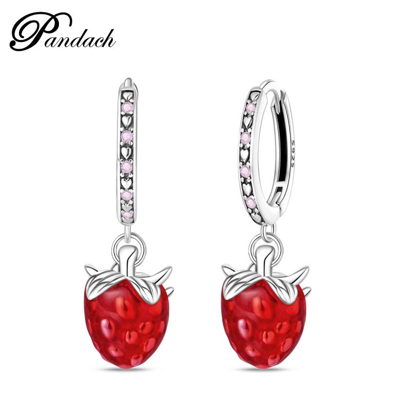 Brincos Exquisitos de Abelha, Borboleta e Joaninha em Prata de Lei 925 Para Mulheres Românticos Brincos em Forma de Coração Rosa Joias para Festa de Casamento