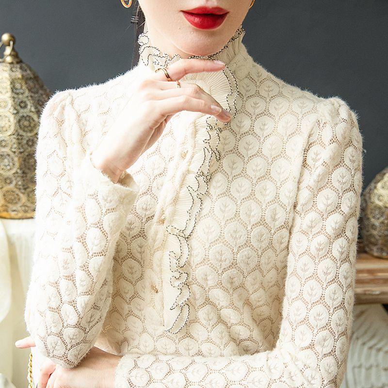Fashionable and Sexy Lace Shirt for Women To Wear As Innerwear or Bottoming Shirt