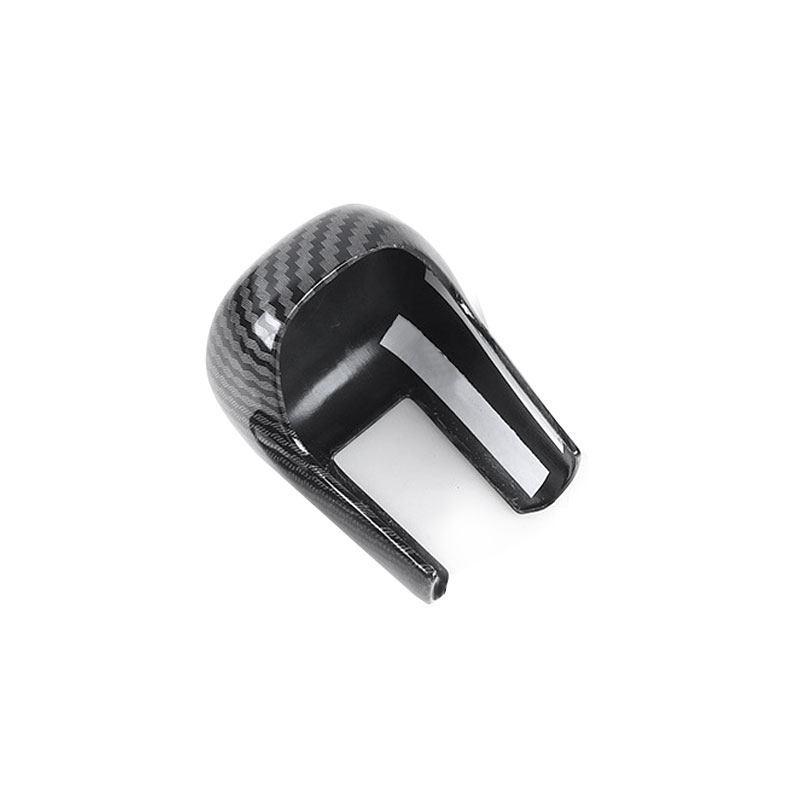 Carbon Fiber Texture Car ABS Interior Gear Shift Head Cover Trim For Honda Civic 10th Gen 2016 2017 2018