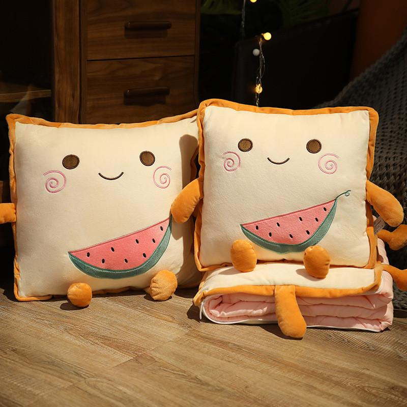 Car Pillow Blanket With Plush Cover For Office Napping Girls Home Car Use