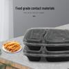 Disposable Rectangular Double-Compartment Meal Boxes