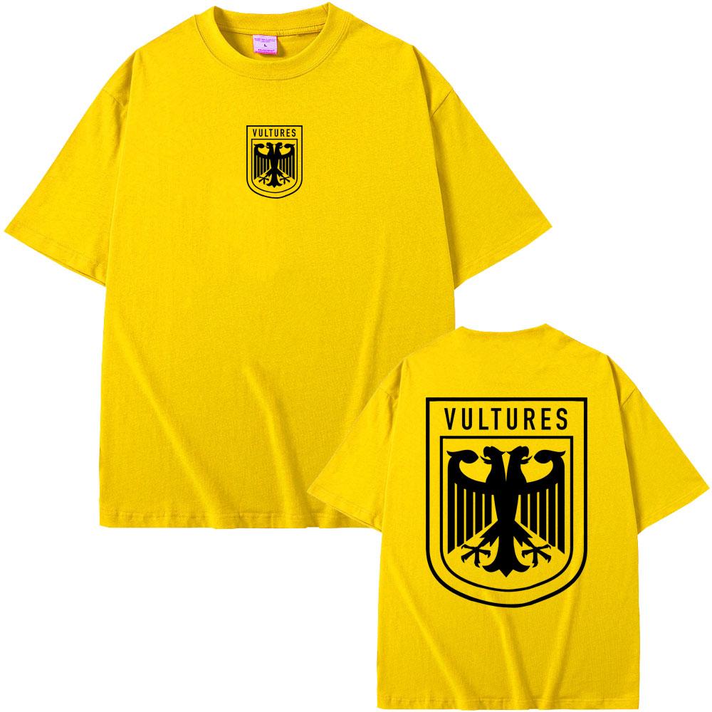 Rapper Kanye West Vultures Nové Hudební Album Grafická Pánská Dámská Hip Hopová Móda Oversized Trička Pánské 100% Bavlněné Tričko