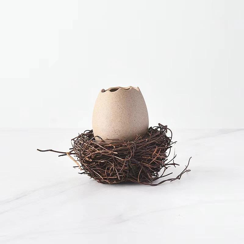 Creative INS Ceramic Eggshell Bird’s Nest Bowl – Ramen, Dessert & Snack Bowl