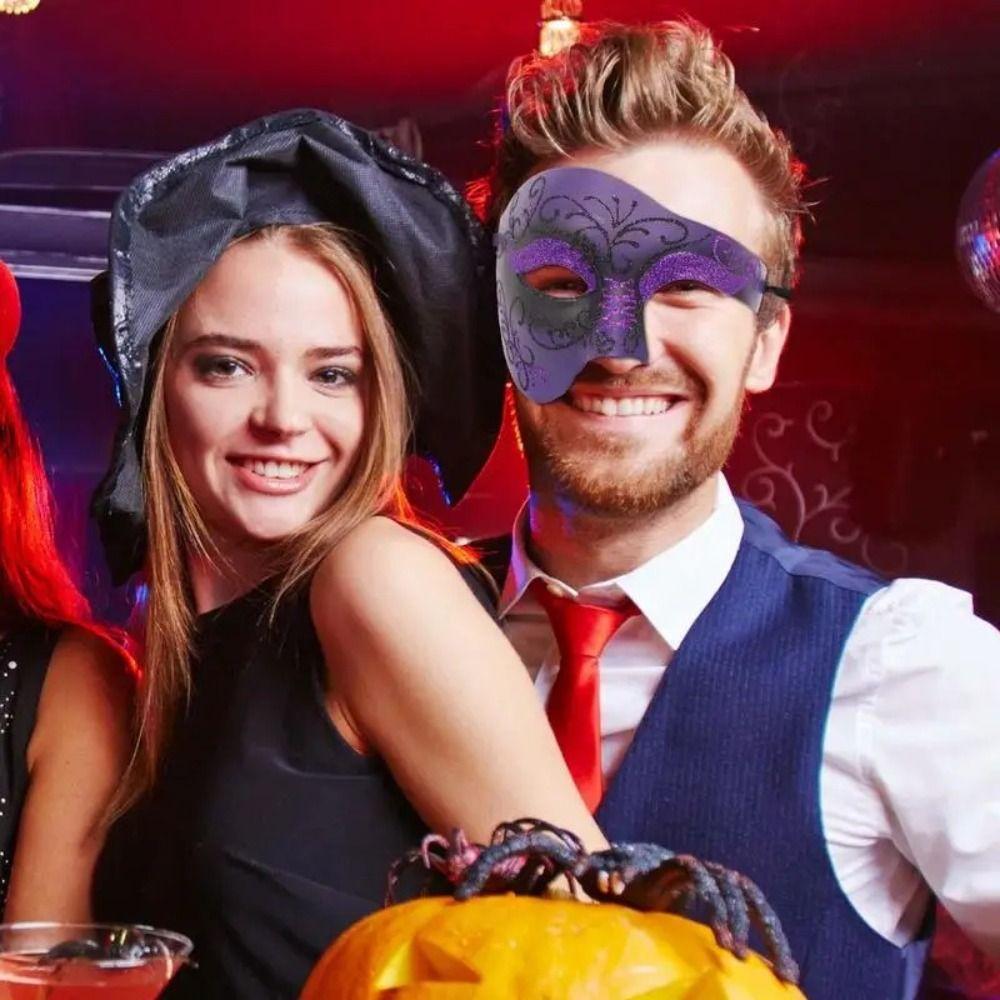 Fashion Masquerade Masks Creative Halloween  Masks Simple The Phantom Dancer Mask  Halloween Party