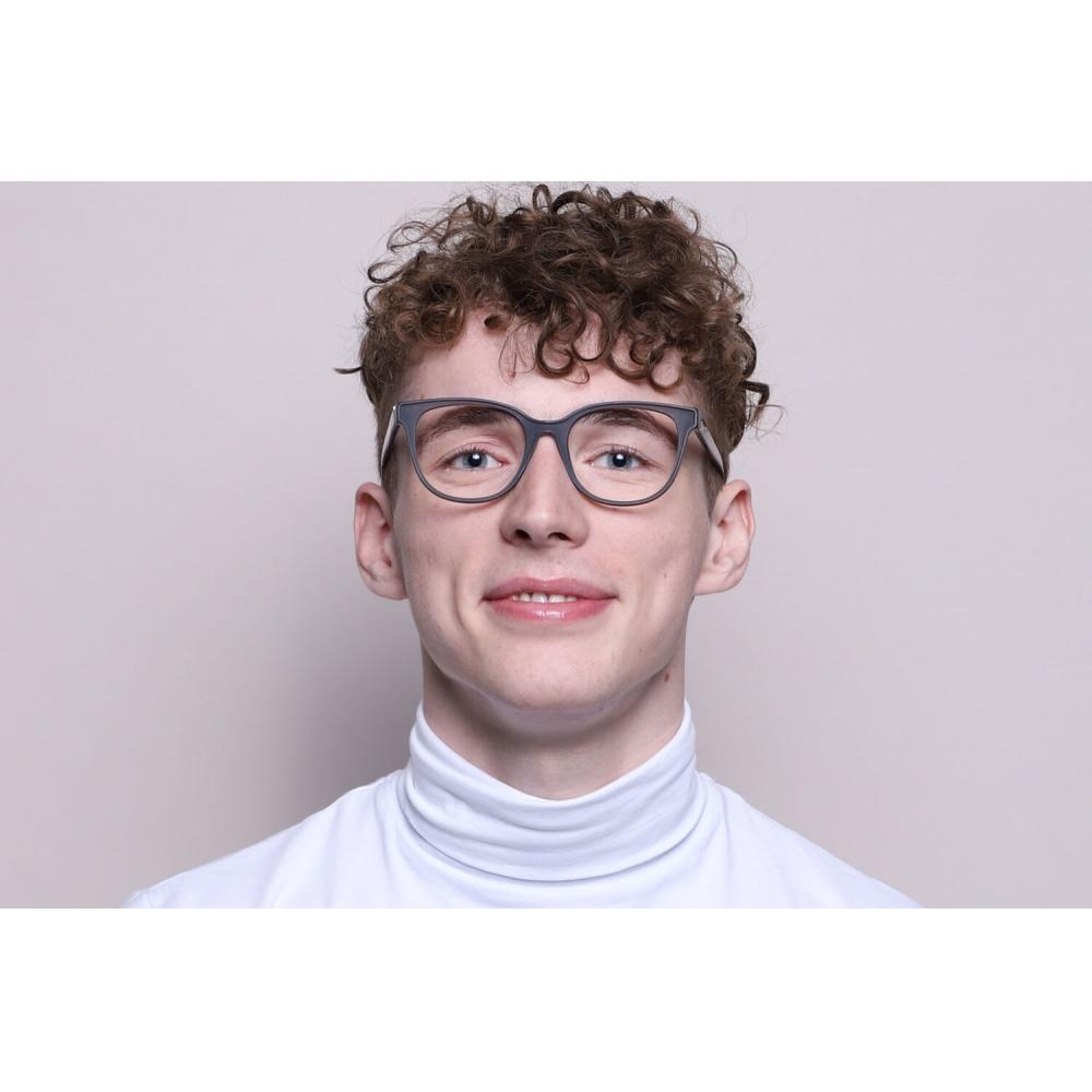 Full Rim Oval Grey Smartbuy Collection Kram Ac393c Fashion Unisex Eyeglasses
