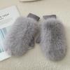 Women's Winter Warm Faux Fox Fur Gloves from Russia