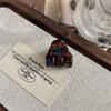 Korean Tortoiseshell Acetate Hair Claw - Small, Stylish Bangs Clip