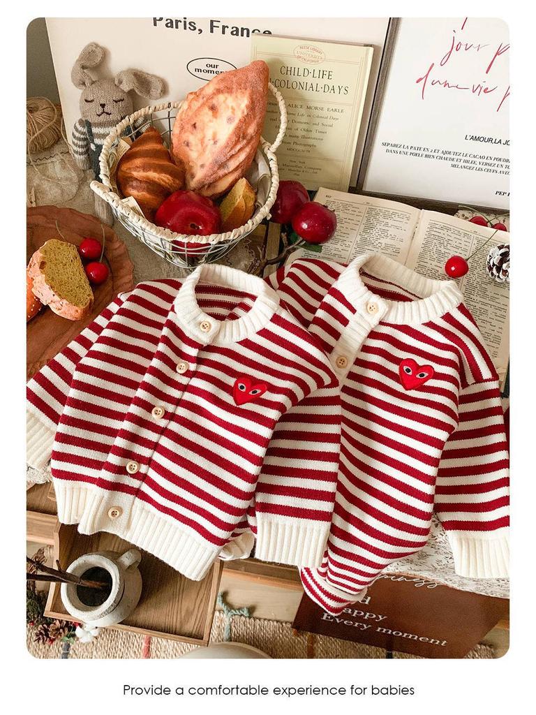 Spring & Autumn Family Sweater Set: Fashionable Knit Outfits for Baby, Mother-Son, or Mother-Daughter