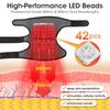 660nm 850nm Rotlichttherapie Kniebandage Heizmassage-Stütze mit 5000mAh Akku