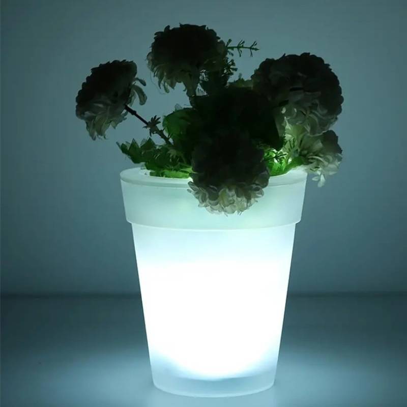 Outdoor Waterproof Solar Garden Flowerpot Light For Courtyard Balcony Decoration