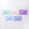 European and American Children's Hair Band Hair Accessories Baby Solid Color Nylon Cross Knotted Girl's Hair Ring Headband