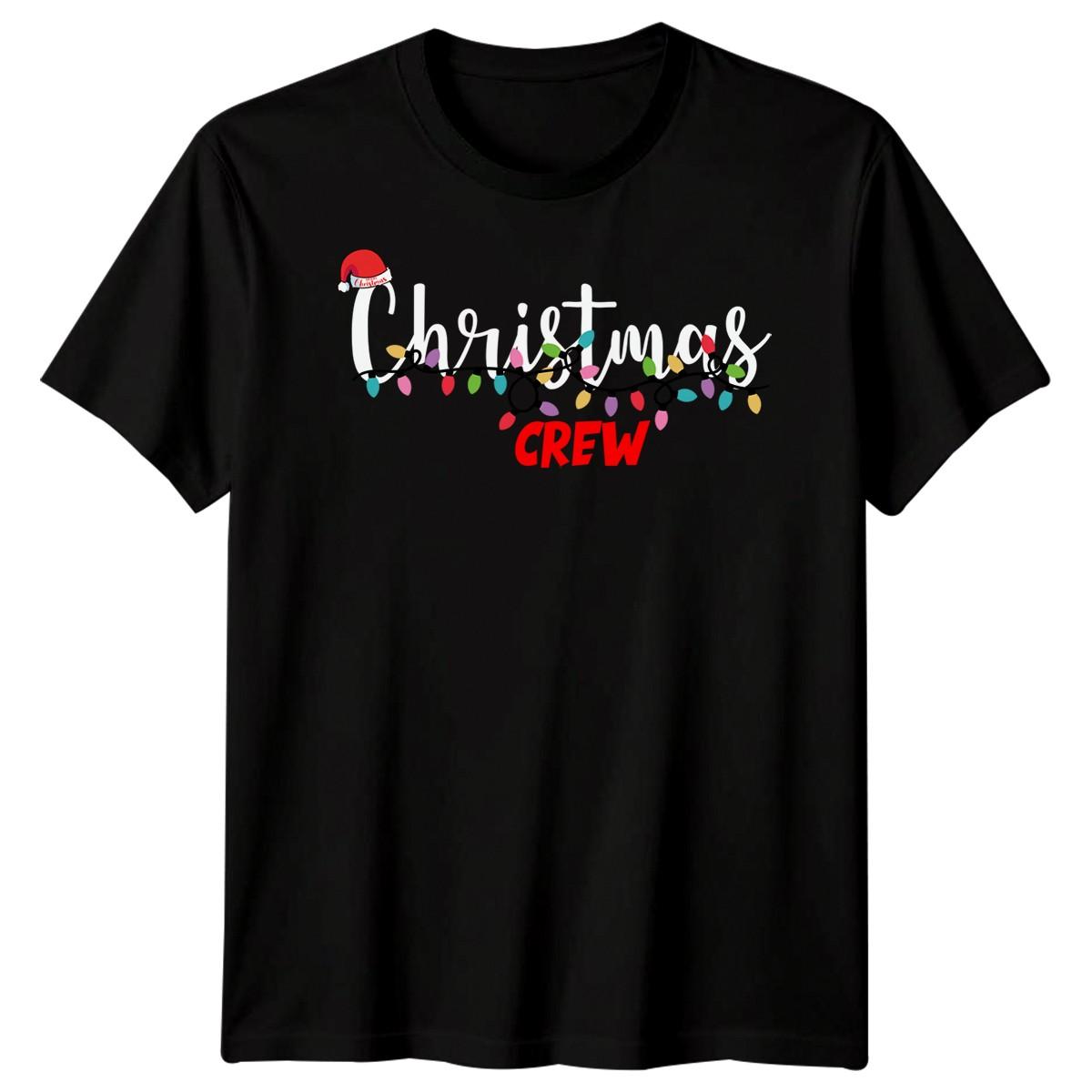 Christmas Crew Ho Ho Christmas Holiday Tee Mens Womens Graphic Shirt 3XL