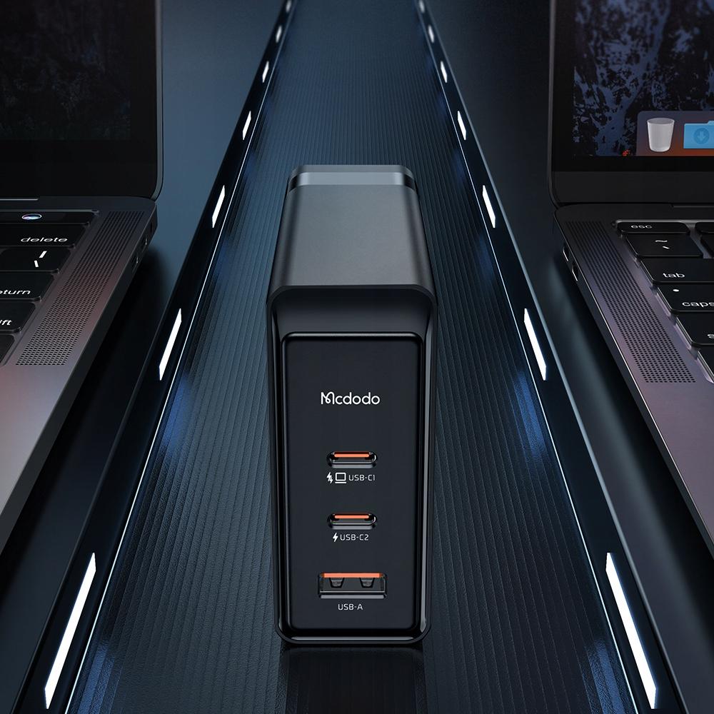 Fast Charger, Gan, Usb-C, Usb, 3 Ports, 140W, Mcdodo