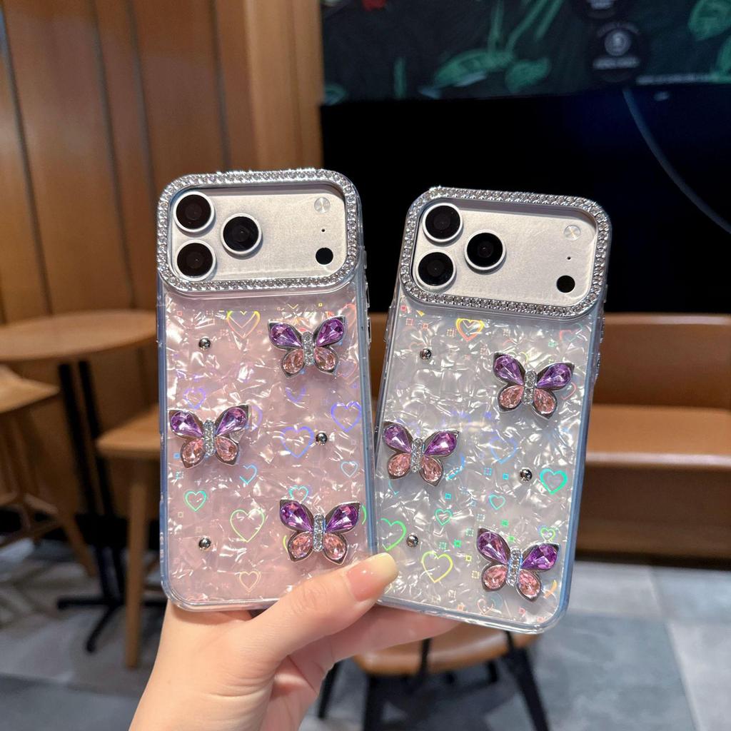 Diamond Bowknot Phone Case for iPhone 11/12/15/16/17 Pro Max