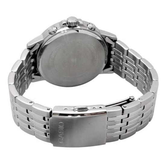 CASIO BESIDE Quartz Mens Watch Sapphire Glass BMS-300D-1AV Stainless Steel Band Multi-Axis 24-Hour Display Black Overseas Model