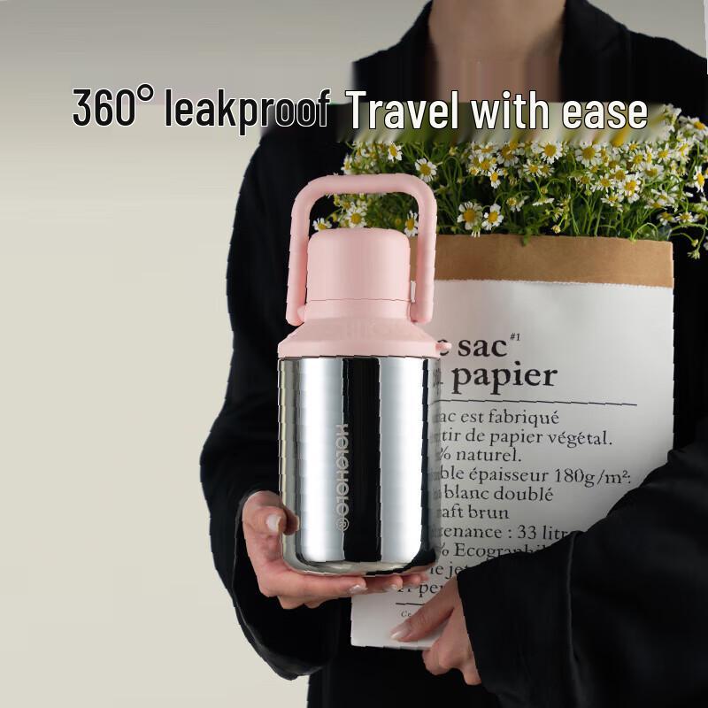 HOLOHOLO 1000ml 316L Stainless Steel Portable Insulated Mug