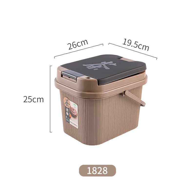 Kung Fu Tea Set Accessory: Tea Dregs Drainage Bucket and Tea Tray Waste Container for Tea Ceremony