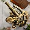 22.86 cm Full Brass Nautical Sextant with Wooden Box, Marine Astrolabe Working Navigational Navy Instrument Sextant, Marine Gift, Gift For Dad