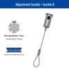 Adjustable Safety Hanging Kit: Rope, Buckle & Acrylic Board Line