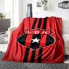 Alajuelense Logo Print Flannel Blanket High Quality Warm Comfortable Cover for All Seasons Perfect for Gifts Home Decor