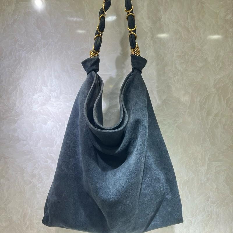 2025 New High-silk Matte Underarm Bag Tote Vegetable Basket Bucket Cross-slung One-shoulder Handbag Women