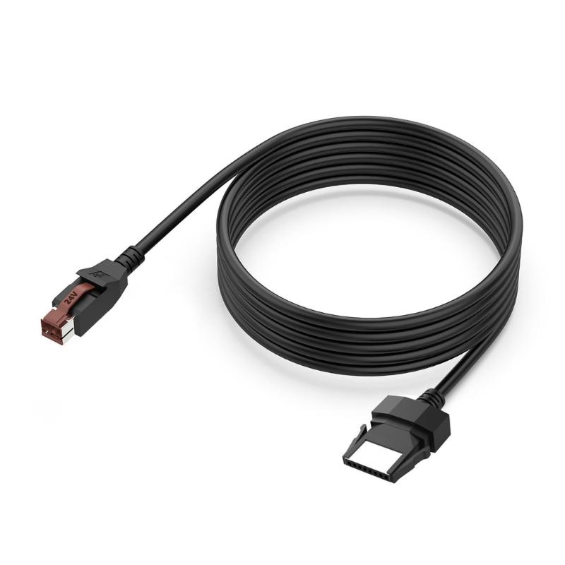 

24V Powered USB Male 8Pin Retail Power Data Cable For Printer POS Systems Scanning Guns Medically Devices Accessories 1